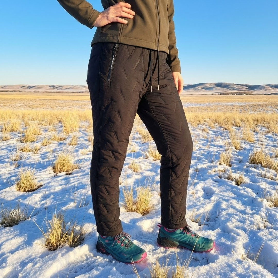 Sådan fungerer fleecebukserne i kulde: