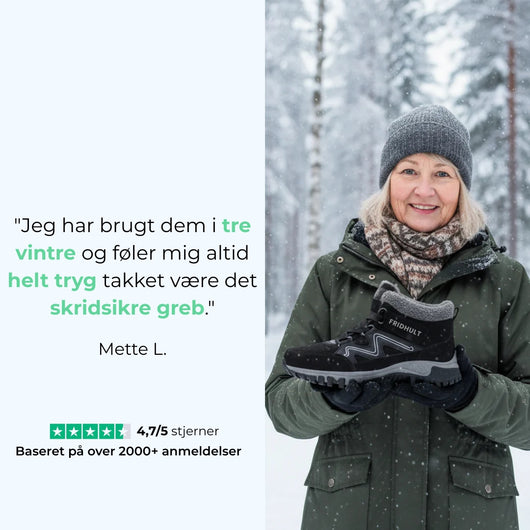 Fridhult™ – Vintersko Med Komfort & Skridsikkert Greb
